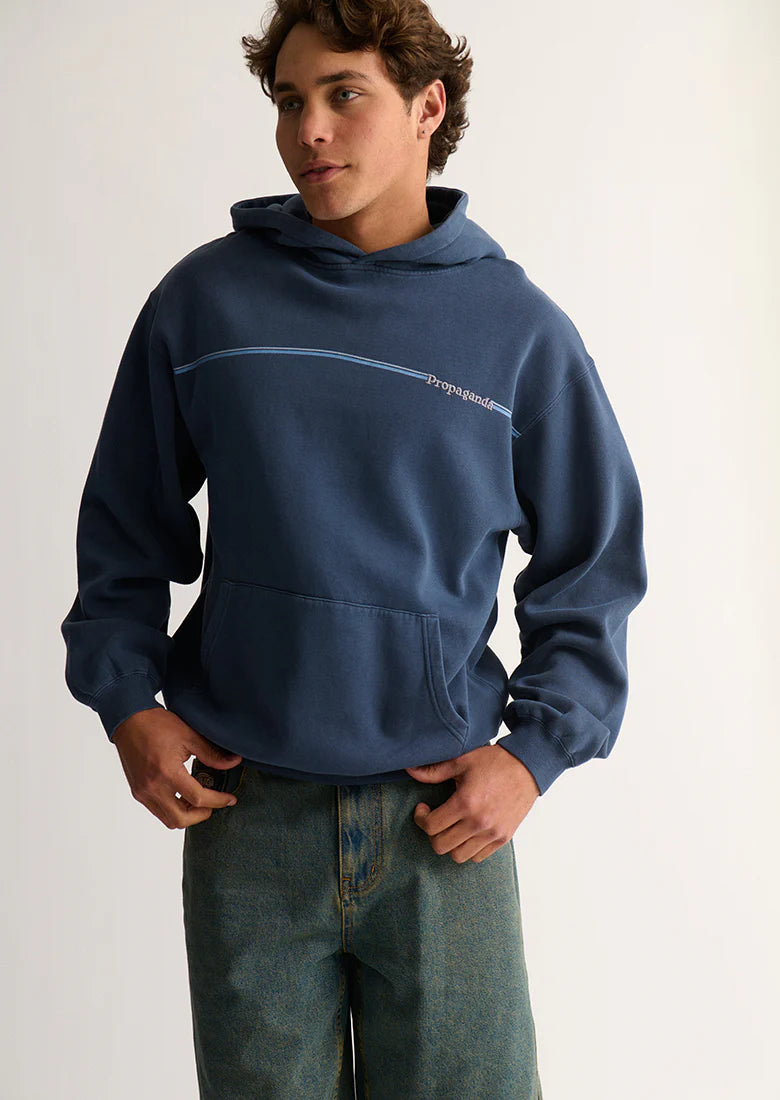 Sweat à capuche bleu marine vintage Ghanda - Unisexe