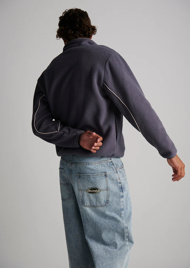 Quart de zip bleu marine Ghanda - Hommes