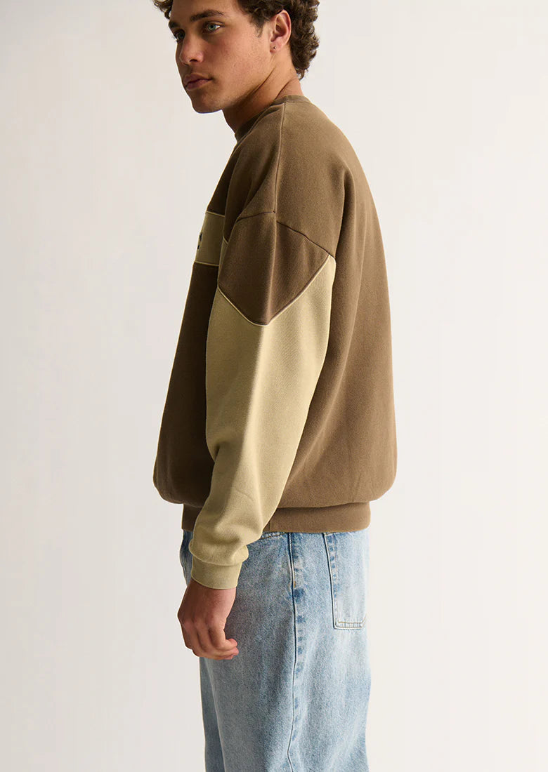 Sweatshirt marron vintage Ghanda - Hommes